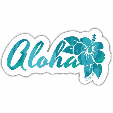 Live the chill life with our Aloha Beach Sticker! This 4" vinyl die-cut bumper sticker is an exterior grade for indoor/outdoor use. This sticker has a white border and the black edge is only there to show the stickers shape. Hibiscus Sticker, Love One Another Quotes, Chill Life, Preppy Stickers, Bubble Stickers, Iphone Case Stickers, Home Beach, Tumblr Stickers, Computer Sticker