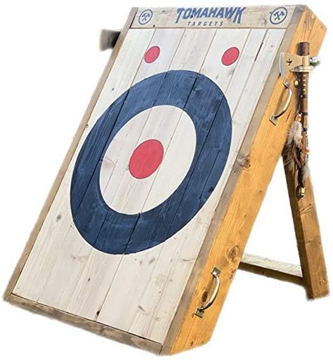 Amazon.com : 2-Ring Foldable Axe and Knife Throwing Target : Sports & Outdoors Outdoor Yard Games, Bullseye Target, Diy Yard Games, Fun Outdoor Games, Custom Headboard, Playhouse Outdoor, Yard Games, Lawn Games, Backyard Games