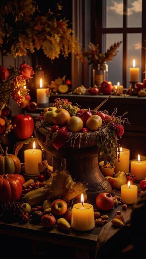 Wishing all of you a Blessed Mabon!! 🌾🥮🍎🍏🎃🍁🍂 Mabon Aesthetic, Mabon Festival, Blessed Mabon, Mabon Rituals, Mabon Decorations, Mabon Traditions, Mabon Celebration, Modern Paganism, Pagan Traditions