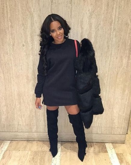 Angela Simmons, Fall Wear, Happy Hair, Thigh High Boots, Winter Looks, Web Interface, Thigh High, Festival Fashion, Look Fashion