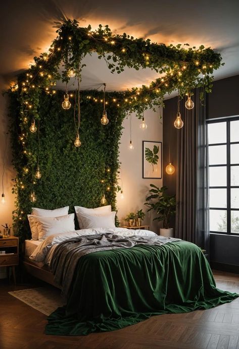 Forest Bedroom, Fairy Bedroom, Fairy Room, Whimsical Bedroom, Dream Bedroom Inspiration, Earthy Bedroom, Bedroom Decor Cozy, Inspire Me Home Decor, Cozy Room Decor