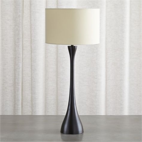 Shop Melrose Bronze Table Lamp.  Paired on a buffet table or solo on the occasional table, Melrose lights up its elongated mid-century curves with an updated antique bronze base and the warm glow of the cream canvas drum shade. Buffet Table Lamps, Marble End Tables, Buffet Lamp, Bronze Floor Lamp, Bronze Table Lamp, Brass Table Lamp, Bronze Table, Adjustable Floor Lamp, Side Table Lamps