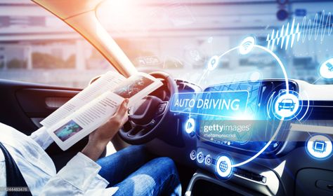 Stock Photo : young woman reading a magazine in a autonomous car. driverless car. self-driving vehicle. heads up display. automotive technology. Robotics Engineering, Autonomous Vehicle, Head Up Display, Bluetooth Audio, Woman Reading, Automobile Industry, Global Economy, Self Driving, Market Research