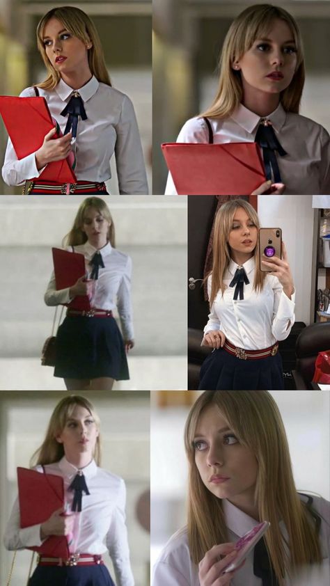 Spain University Aesthetic, Carla Elite Aesthetic, Carla Rosón, Ester Exposito, Character Outfits, School Outfit, Pretty Face, Celebrity Crush, Cortes De Pelo