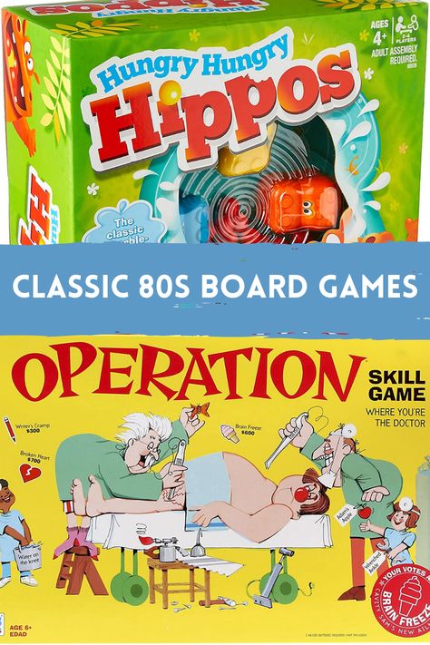 Games From The 80s, 1980s Board Games, 80s Board Games, 1980s Games, 80s Games, 90s Board Games, Luau Party Games, 80 Games, Old Fashioned Games