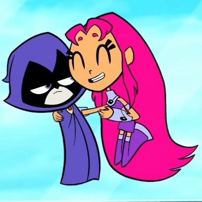 Raven Teen Titans Go, Teen Titans Starfire, Starfire And Raven, Love My Sister, Raven Teen Titans, Handbag Essentials, Girls Together, Beast Boy, Teen Titans Go