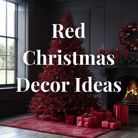 20 Ways to Transform Your Home with Cottagecore Charm - Silver And Red Christmas Decorations, Berry Centerpieces, Red Christmas Decor Ideas, New Year's Eve Party Themes, Classy Christmas Decor, Cozy Holiday Decor, Christmas Tress, Red Christmas Decor, Silver Christmas Decorations