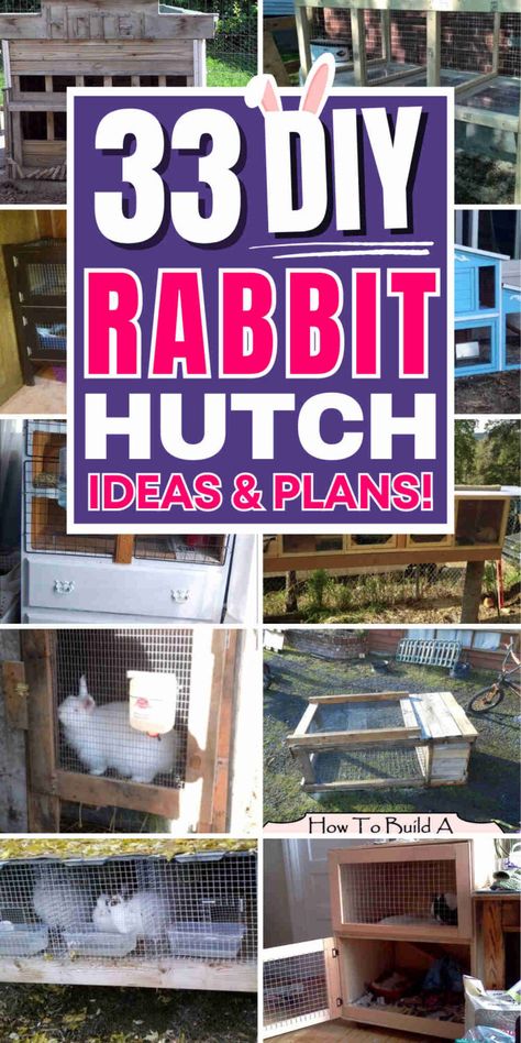 33 Ingenious DIY Rabbit Hutch Designs Bunny Play Pen, Rabbit Hutch Ideas, Diy Bunny Hutch, Diy Hutch, Rabbit Hutch Plans, Indoor Rabbit Cage, Backyard Improvements, Diy Rabbit Hutch, Rabbit Pen