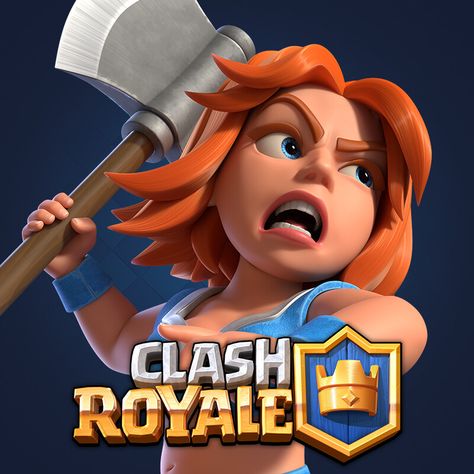 Valkyrie Clash Royale, Clash Royale Icon, Archer Queen, Games Mobile, Art Games, Queen Art, Clash Royale, Clash Of Clans, Saint Martin