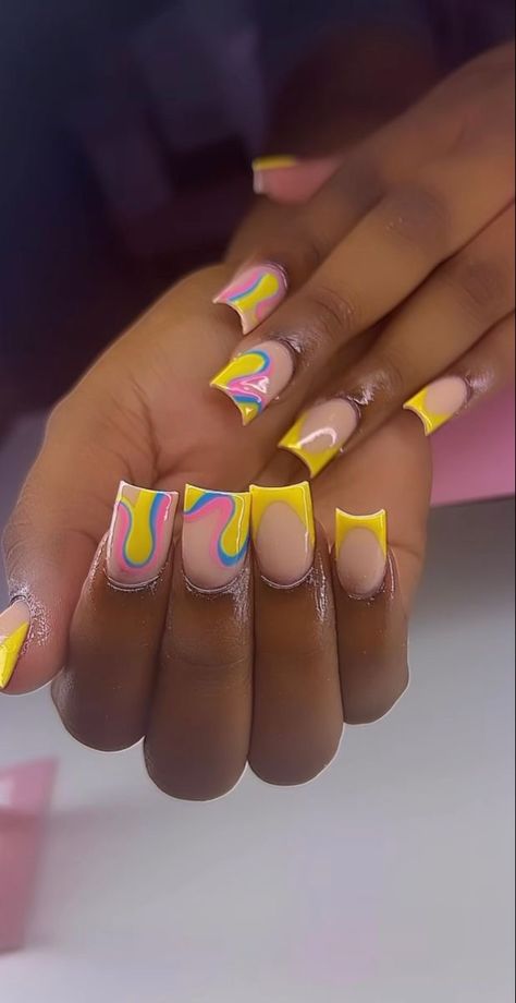 Acrylic Toe Nails, Acrylic Nail Set, Hard Nails, Drip Nails, Colored Acrylic Nails, Girly Acrylic Nails, French Tip Acrylic Nails, Simple Acrylic Nails, Short Square Acrylic Nails