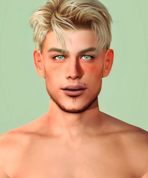 Johnny Zest, Sims 4 Facial Hair Cc, Mods Sims 4, Sims Four, Sims Hair, Bare Face, Facial Hair, Sims Cc, Middle Age