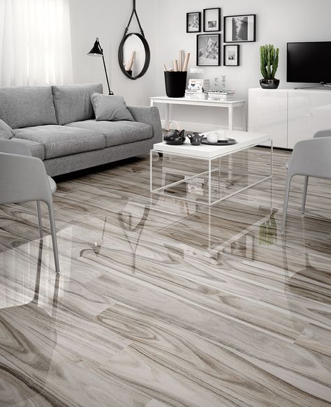 Tiles For Living Room Floor, Gray Wood Tile Flooring, Bedroom Floor Tiles, Paint Tiles, Grey Wood Tile, Bedroom Tile, Tile Paint, Tiled Bathroom, Beautiful Tiles