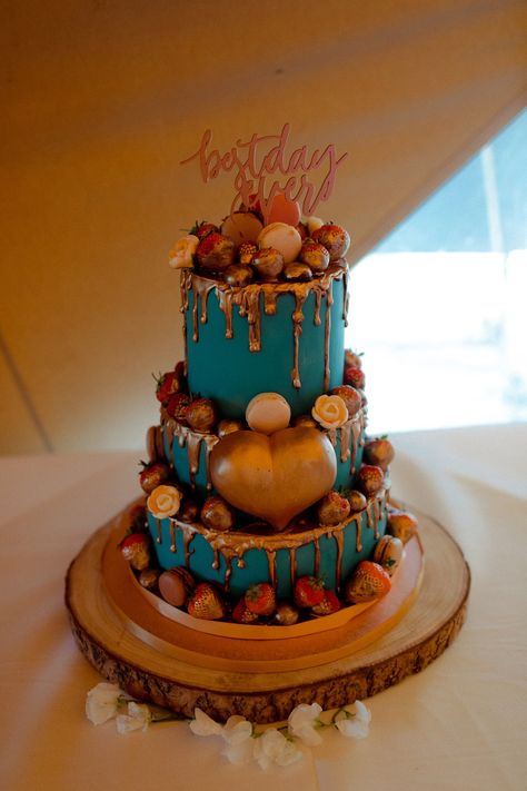 Dark Teal And Rust Wedding Cake, Teal And Orange Wedding Cake, Turquoise Wedding Cake, Rehearsal Dinner Cake, Fall Wedding Cupcakes, Teal Wedding Cake, Tire Cake, Orange Wedding Cake, Wedding Cake Setting