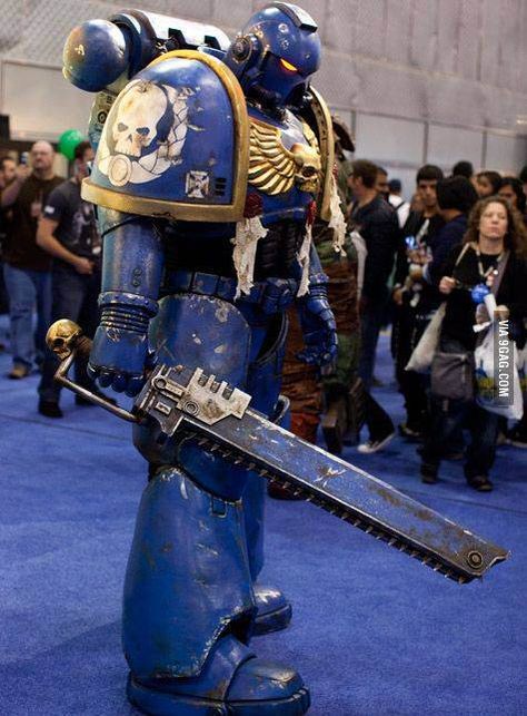 Space Marine Cosplay, Cosplay Armor, Warhammer 40k Art, Comic Con Cosplay, Epic Cosplay, Warhammer Art, Amazing Cosplay, Warhammer 40000, Space Marine