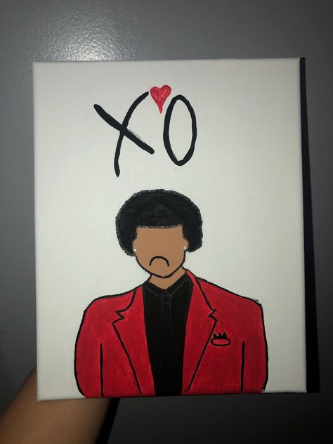 The Weeknd Painting Ideas, The Weeknd Drawing Easy, The Weeknd Painting, The Weeknd Drawing, The Weeknd, Painting Ideas, Painting & Drawing, Easy Drawings, Doodles