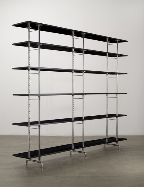 Marcel Breuer. Room Divider / Bookshelf. 1932–1935 Room Divider Bookshelf, Divider Bookshelf, Freestanding Shelves, Bauhaus Lamp, Bauhaus Interior, Bauhaus Furniture, Marcel Breuer, Shelving Systems, Tubular Steel