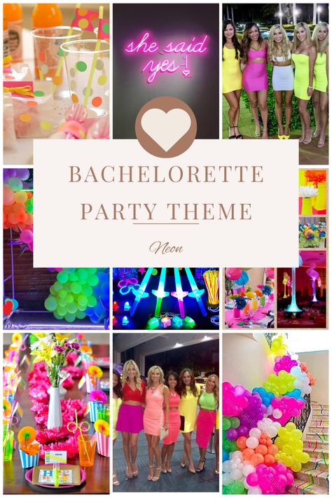 Electric Love Bachelorette Party, Colorful Bachelorette Theme, Electric Love Bachelorette, Hens Themes, Neon Bachelorette Party, Neon Bachelorette, Neon Pool Parties, Mexico Bachelorette, Bachelorette Inspo