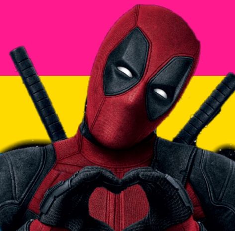 Marvel Pride, Pan Wallpaper, Pride Edits, Cute Deadpool, Pride Pfp, Pansexual Flag, Spider People, Deadpool Marvel, Flag Pride