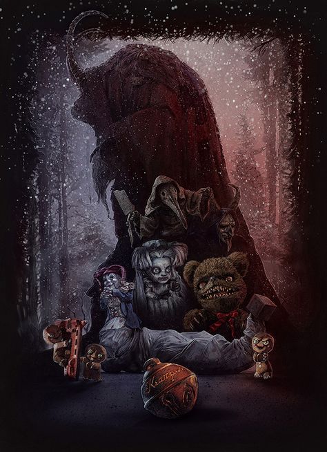 Krampus by Mark Button - Home of the Alternative Movie Poster -AMP- Krampus 2015, Krampus Movie, Krampus Art, Christmas Horror Movies, Dibujos Dark, Movie Design, Scary Christmas, Christmas Horror, Movie Horror