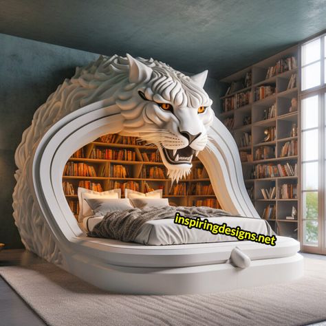 Crazy Beds, Hotel Suite Bedroom, Fantasy Bed, Dragon Bed, Giraffe Bedding, Weird Beds, Unusual Beds, Unique Bed Design, Bed Picture