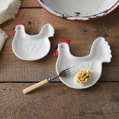 THE CHICKEN COOP | Shop Sales Events Antique Farmhouse Chicken Table, Hanging Basket Wall, Rooster Plates, Ceramic Rooster, Basket Wall Decor, Farm Fresh Eggs, Favorite Appetizers, Delicious Treats, Ceramic Set