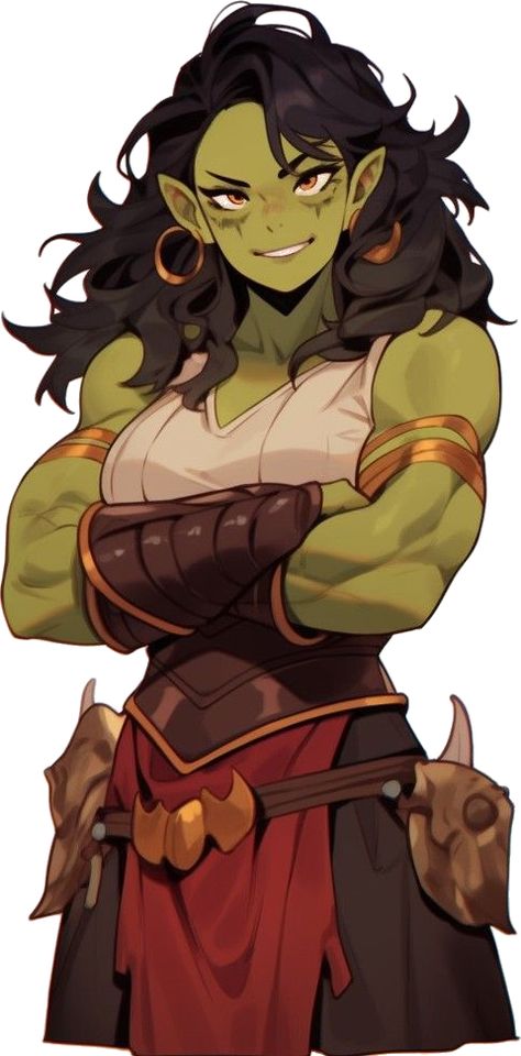 Female Half Orc, Dnd Orc, Ranger Dnd, Female Orc, Goblin Art, Female Martial Artists, Dungeons And Dragons Characters, Dnd Art, Fantasy Concept Art