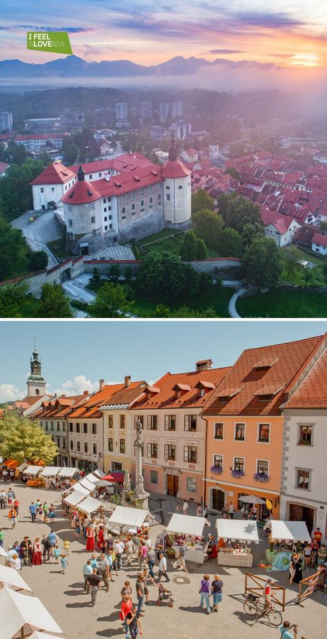 Škofja Loka, Slovenia: a lovely place to visit if you're visiting places such as Bled, Bohinj, Kranjska Gora or Ljubljana Novo Mesto, Best Romantic Getaways, Heart Of Europe, Water Activities, Europe Travel Destinations, Romantic Getaways, Unesco World Heritage, Resort Spa, Amazing Destinations