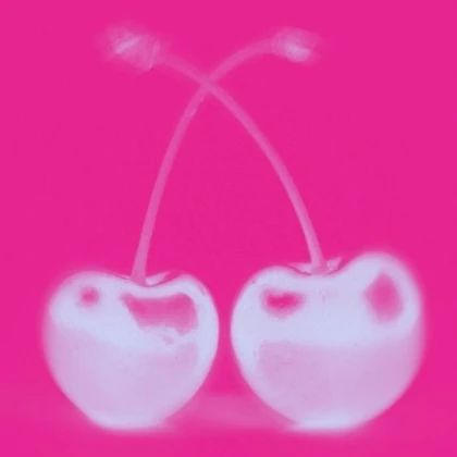 hot pink cherries negative - Creator Store Pink Cherry, Cherry, Pink, Instagram, Black