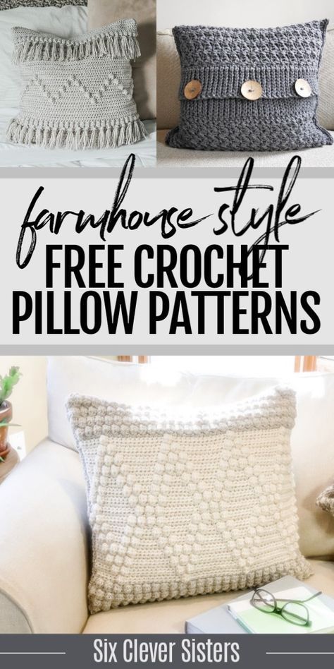 Free Crochet Pillow Patterns, Crochet Cushion Covers, Pillow Cover Crochet Pattern, Modern Haken, Crochet Pillow Patterns Free, Crochet Pillow Cases, Crochet Cushion Pattern, Pillow Covers Pattern, Pillow Patterns