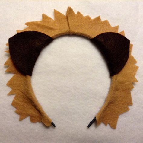 Lion Ears Headband, Headband Template, Lion Costume Diy, Carnaval Diy, Lion King Costume, Lion Ears, Lion King Jr, Lion King Party, Lion Birthday