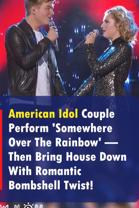 American Idol Couple Perform 'Somewhere Over The Rainbow' — Then Bring House Down With Romantic Bombshell Twist!  #lionelrichie #katyperry and #lukebryan #AmericanIdol #singing #song #music #video American Idol Contestants, American Idol Winner, Somewhere Over The Rainbow, Country Music Videos, Lionel Richie, Me As A Girlfriend, Entertainment Video, Luke Bryan, Singing Videos