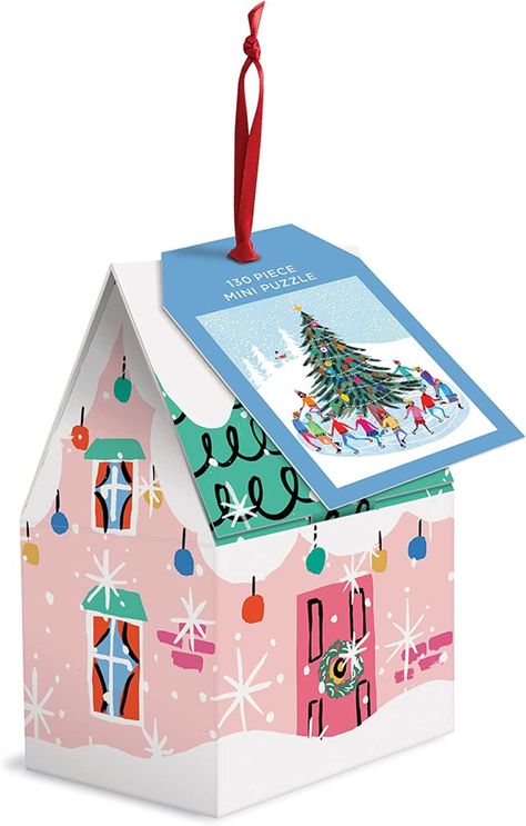 Must Have Christmas Puzzles of All Sizes | Eighteen25 Mini Puzzle, Holiday Puzzle, Book Tree, Christmas Puzzle, Colorful Illustration, Ice Skaters, Christmas Car, Ornament Box, Chronicle Books