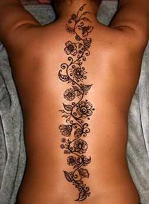 Lower Belly Tattoos, Flower Spine Tattoos, Tattoo Diy, Belly Tattoos, Tattoos For Women Flowers, Trendy Tattoo, Spine Tattoo, Diy Tattoo, 1 Tattoo