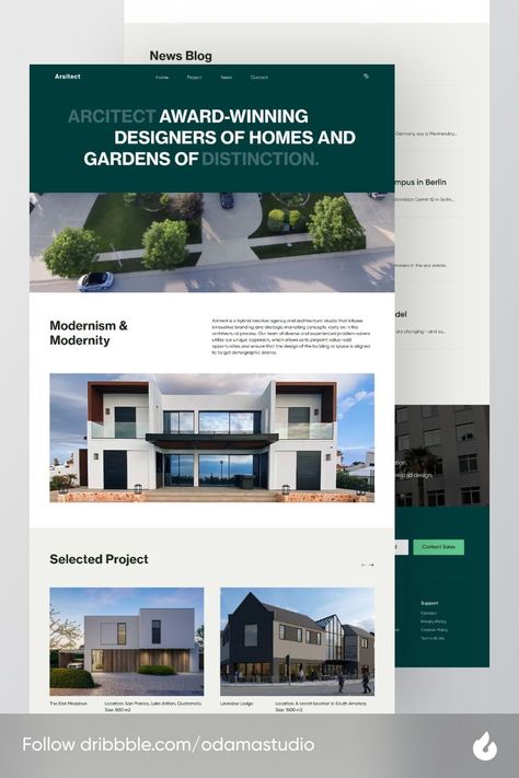 Landing Page Animation, Travel Website Design, Barn Conversions, Studio Live, Website Design Inspiration Layout, Architectural Studio, Studio Living, Web Layout Design, Web Layout