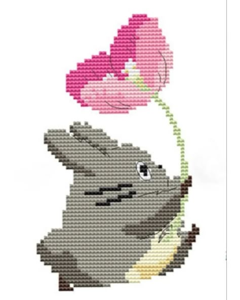 @punto_cruz_2022のInstagram写真 • 2022年11月19日 19:44 Totoro Cross Stitch Pattern, Ghibli Cross Stitch Pattern, Pixel Art Ghibli, Studio Ghibli Pixel Art, Ghibli Pixel Art, Studio Ghibli Cross Stitch, Ghibli Cross Stitch, Totoro Cross Stitch, Kawaii Cross Stitch