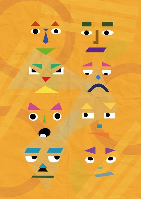 Geometric Shapes Emotions, Fastfood Restaurant, Ibm Design, Art Emotions, Expressing Emotions, My Emotions, Colour Pencil, Website Design Layout, Animated Drawings