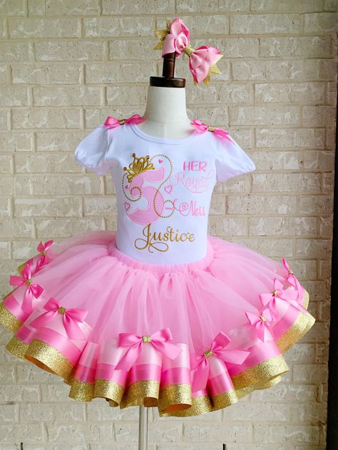 Gold Birthday Outfit, Diy Sunglasses, Tutu Shirt, Pink And Gold Birthday, Tutu Pink, Princesa Peach, Tutu Outfits, Pink Bows, Gold And Pink