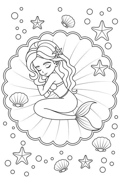 Sala | Freepik Kawaii Mermaid, Palette Playground, Minion Coloring Pages, Elsa Coloring, Elsa Coloring Pages, Ocean Plants, Minions Coloring Pages, Monster Truck Coloring Pages, Disney Princess Coloring Pages