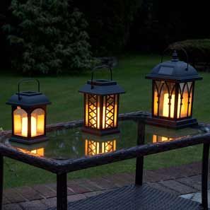 Solar Lanterns Transform Your GardenBuy Solar Lanterns & Turn Your Garden On with Light from Candle Lanterns Powered by Solar, Flickering Flames, Best Prices, Top Reviews, FREE UK DeliveryCreate Atmosphere with Candle Lantern LightAdd soft Warm Light to your Outside Space with our Lanterns.Patio Table, or Hanging Lanterns Create a Special Garden Area where You Relax with Friends. Our Lanterns will add Atmosphere to your Outdoor Garden Space, at the flick of a switch.We have Many Different ... Solar Candles, Solar Garden Lanterns, Hanging Candle Lanterns, Flickering Candle, Solar Powered Lanterns, Amber Candle, Candles In Fireplace, Lantern Candle Decor, Garden Lanterns