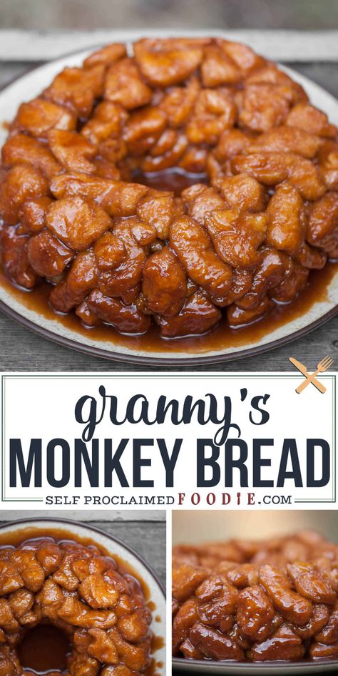 Bread Dipping, Monkey Bread Recipe, Canned Biscuits, Breakfast Sweets, Monkey Bread, Breakfast Brunch Recipes, Bread Recipes Homemade, Breakfast Time, Breakfast Dishes