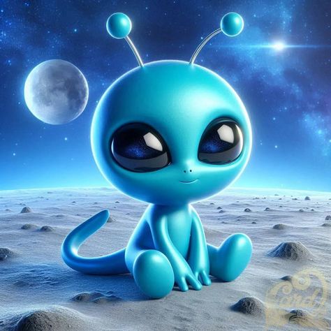 https://card9.com/ai/cute-blue-alien Alien Pictures, Blue Alien, Pony Wallpaper, Alien Drawings, Alien Aesthetic, My Little Pony Wallpaper, Aliens Funny, Cute Alien, Space Toys