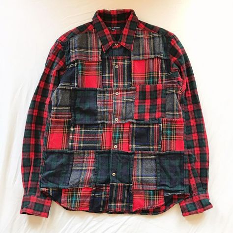 @ndwc0 on Instagram: “For Sale - Comme Des Garcons Homme 2006 Wool Patchwork Tartan Shirt. Patchwork garments and Tartan prints, these are two areas where Rei…” Patchwork Garments, Tartan Patchwork, Shirt Patchwork, Wool Patchwork, Tartan Shirt, Patch Work, Comme Des Garcons, Women's Plaid Shirt, Tartan