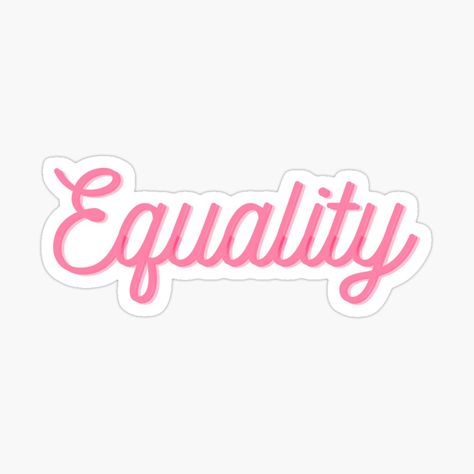 Get my art printed on awesome products. Support me at Redbubble #RBandME: https://www.redbubble.com/i/sticker/Equality-for-All-Gender-Race-Color-Religion-Caste-by-Feministvibes/65079306.EJUG5?asc=u Sociology Quotes, Equality Sticker, Gender Inequality, Sticker Inspo, Living Room Decor Colors, Abstract Wallpaper Design, Gender Equality, Sociology, Wallpaper Design