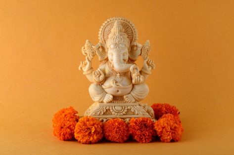 Pooja Invitation, Anant Chaturdashi, Ganesha Festival, Vinayaka Chaturthi, Clay Ganesha, Ganesh Festival, Wallpaper Horizontal, Elephant Decoration, I Miss You Wallpaper