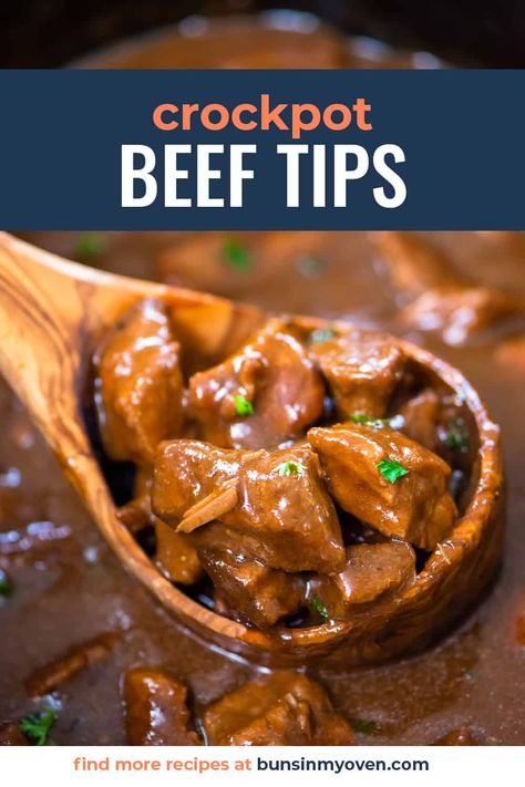 Crockpot Beef Tips And Gravy, Beef Tips Slow Cooker, Slow Cooker Beef Tips, Crockpot Beef Tips, Beef Tips Recipe, Beef Tip Recipes, Beef Tips And Gravy, Crockpot Recipes Beef Stew, Sirloin Tips