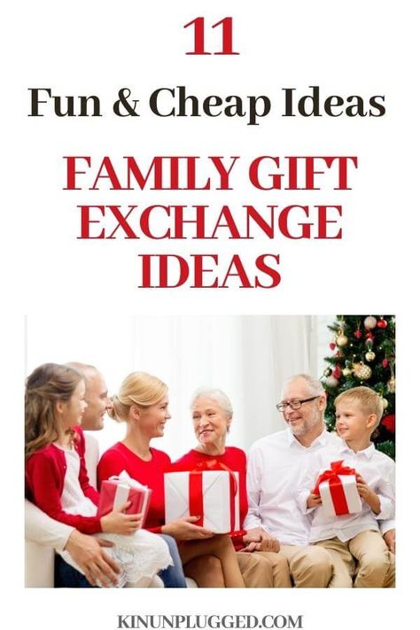 Gift Exchange Alternatives, Kids Gift Exchange Ideas, Family Gift Exchange Ideas, Kids Gift Exchange, Gift Ideas For Family Members, Christmas Gift Exchange Ideas, Gift Exchange Ideas, Family Gift Exchange, Toy Gift Guide