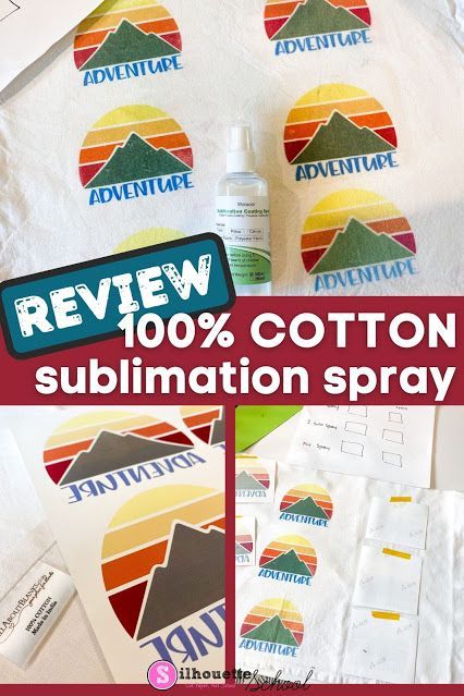 Does sublimation spray for cotton really work? I was curious so I picked up a bottle to test and review...and, of course, report back! Sublimation Spray, Silhouette School Blog, Sublimation Gifts, Silhouette School, Diy Sprays, Infusible Ink, Silhouette America, Sublime Shirt, Sublimation Printer