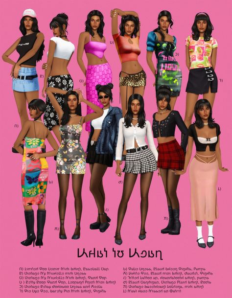 2000 Fashion Sims 4 Cc, Sims 4 Cc Y2k Collection, Sims 4 Cc 90s Clothes Maxis Match, Sims Cc Clothes Collection, Sims 4 Cc Female Clothes Y2k, Sims 4 Cc Lookbooks Hair, Sims 4 Character Download, Sims 4 90s Clothes, 90s Sims 4 Cc