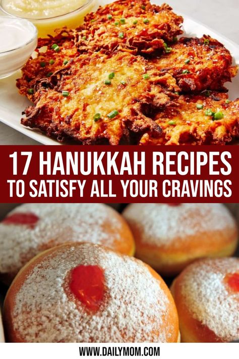 17 Hanukkah Food Recipes to Satisfy All Your Cravings 1 Daily Mom Parents Portal Hanukkah Chicken Recipes, Hannakah Theme Food, Hanukkah Recipes Dinners, Hanukkah Dinner Ideas, Hanukah Foods, Coslaw Recipes, Easy Hanukkah Recipes, Hanukkah Foods, Hanukah Menu