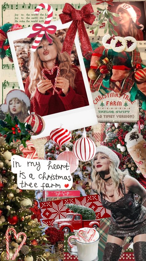 merry swiftmas!! #taylorswift #swiftmas #swiftie #christmas #taylorswiftchristmas #christmastreefarm #swiftieshuffles #happyholidays #christmasseason #candycane #christmastree Christmas Farm, Christmas Tree Farm, Taylor Swift Fan, Joy To The World, Tree Farms, Sabrina Carpenter, Sweet Dreams, Collage Art, Christmas Lights